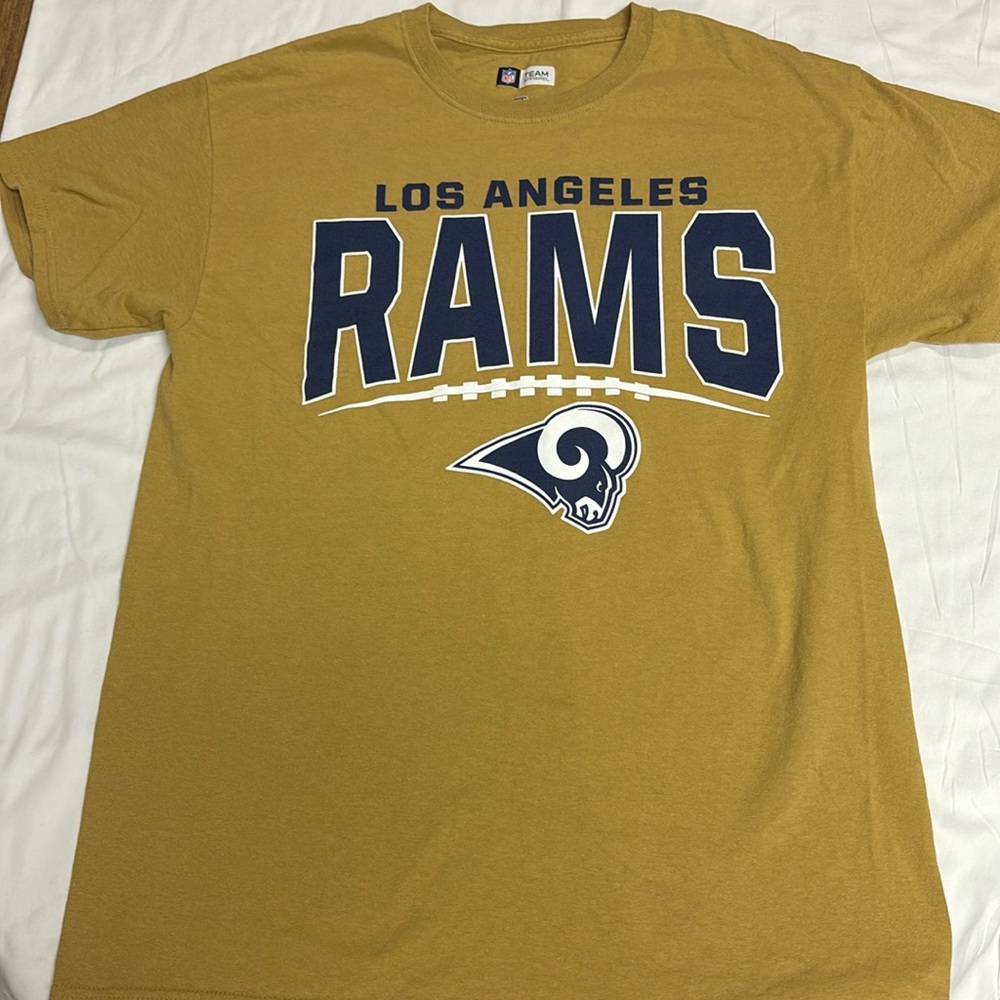 LOS ANGELES RAMS Unisex Gold NFL Tee Shirt - Medium